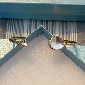 Swarovski Crystal Gold Cuff Bracelet